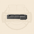 Sofá Dipper L – 260 × 170
